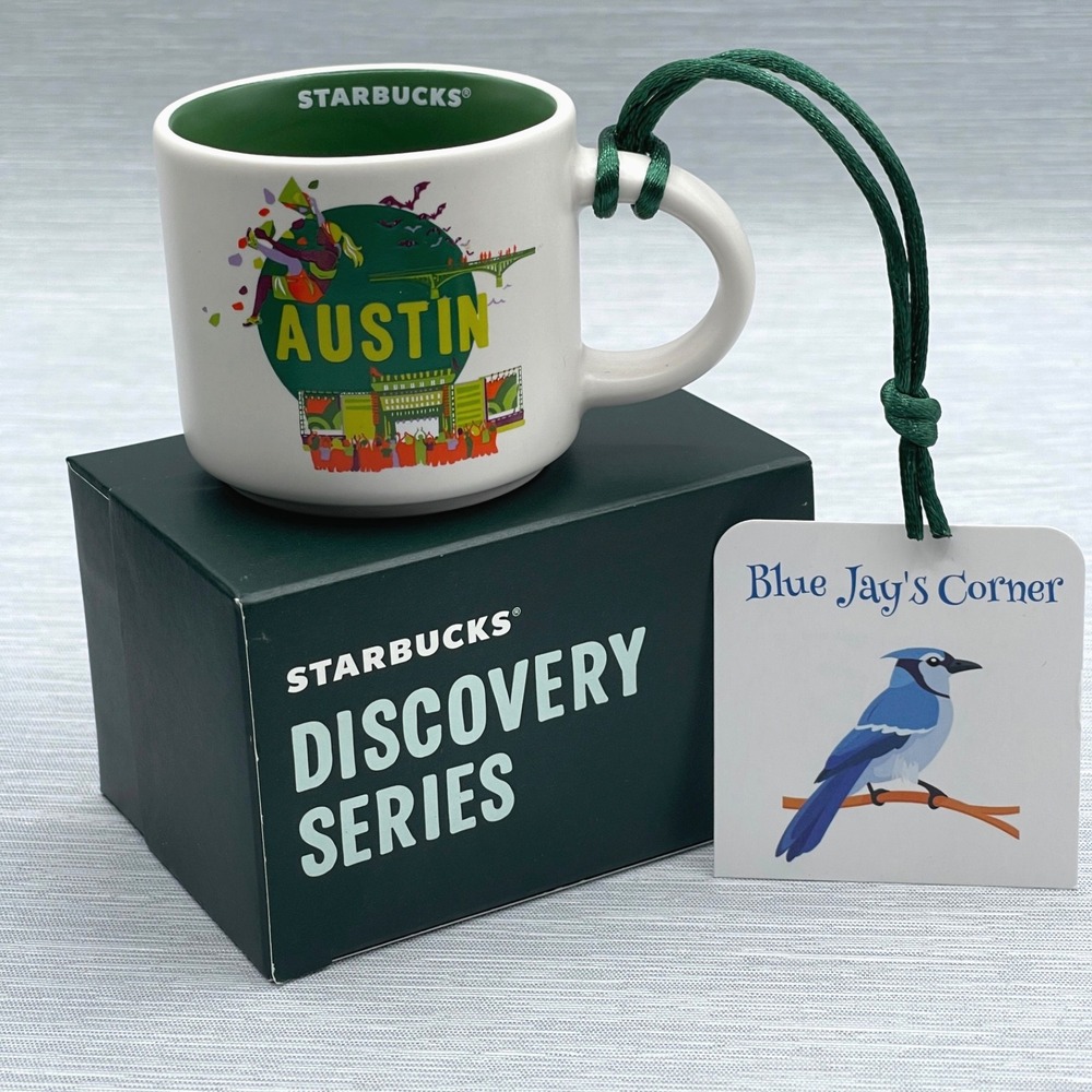 Starbucks Mug Austin Discovery Ornament Espresso Coffee Demi Tasse 2oz Texas